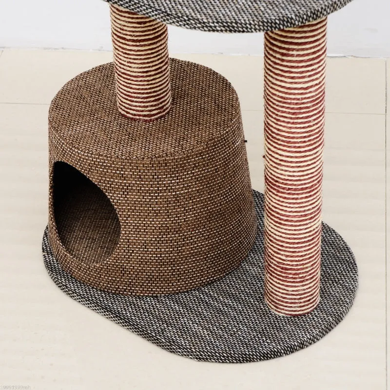 35" Cat Tree Scratching Post - Brown