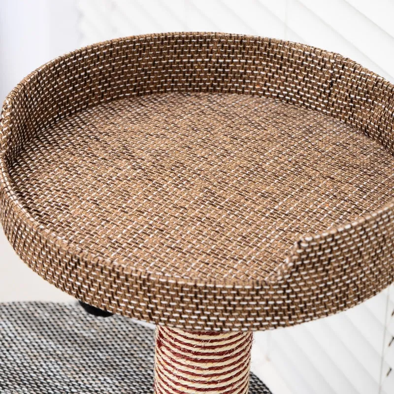35" Cat Tree Scratching Post - Brown