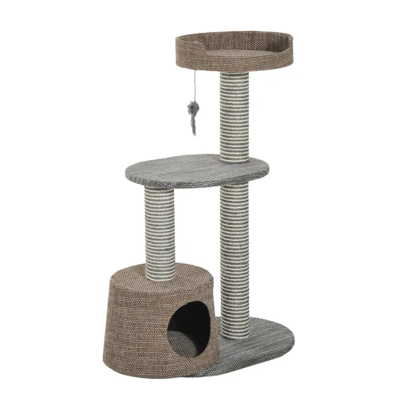 35" Cat Tree Scratching Post - Brown