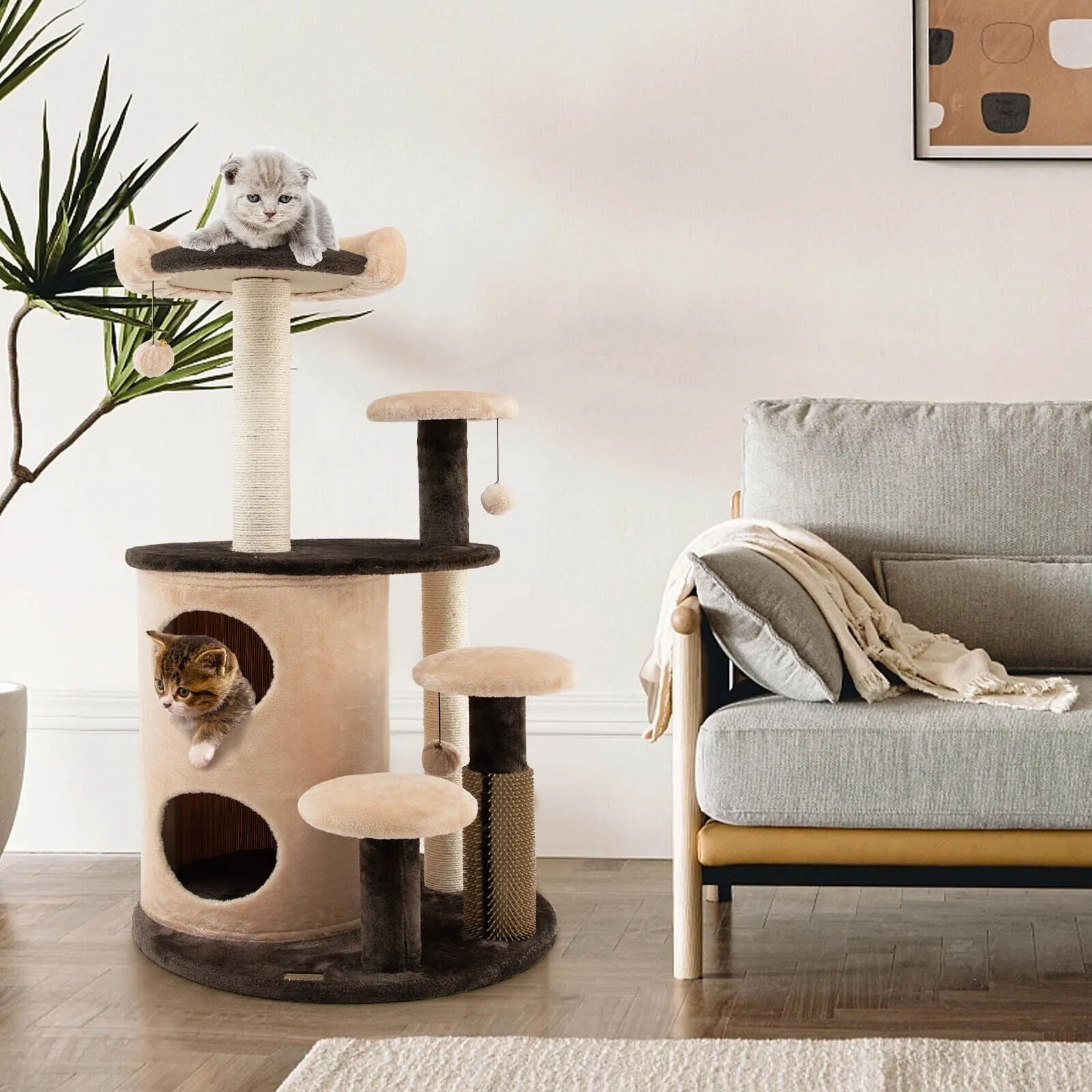 40" Cat Tree - Brown