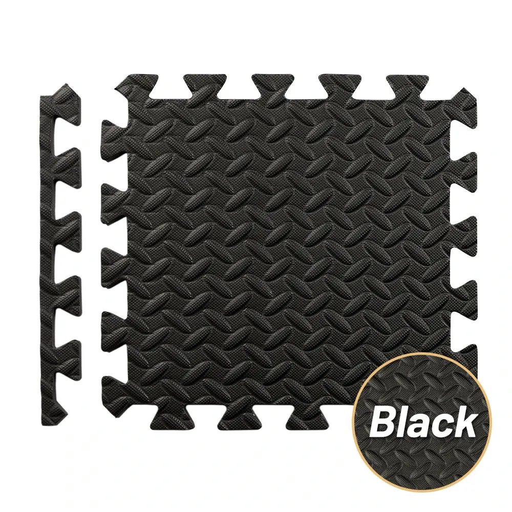 4~24Pcs Puzzle Fitness Mat, Eva Interlocking Foam Floor Tiles for Home Gym, Home Gym Equipment Mat, Non-Slip Floor Mat for Kids