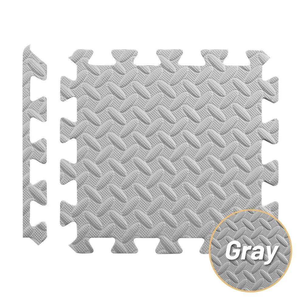 4~24Pcs Puzzle Fitness Mat, Eva Interlocking Foam Floor Tiles for Home Gym, Home Gym Equipment Mat, Non-Slip Floor Mat for Kids