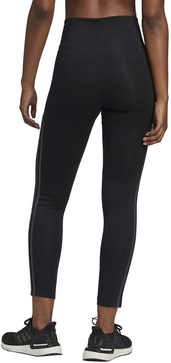 adidas Leggings for Women - Cotton Leggings - Black Leggings - High Waisted - 7/8 Length