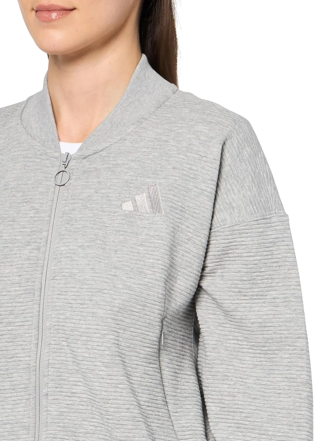 adidas Women's All Szn Ribbed Track Jacket