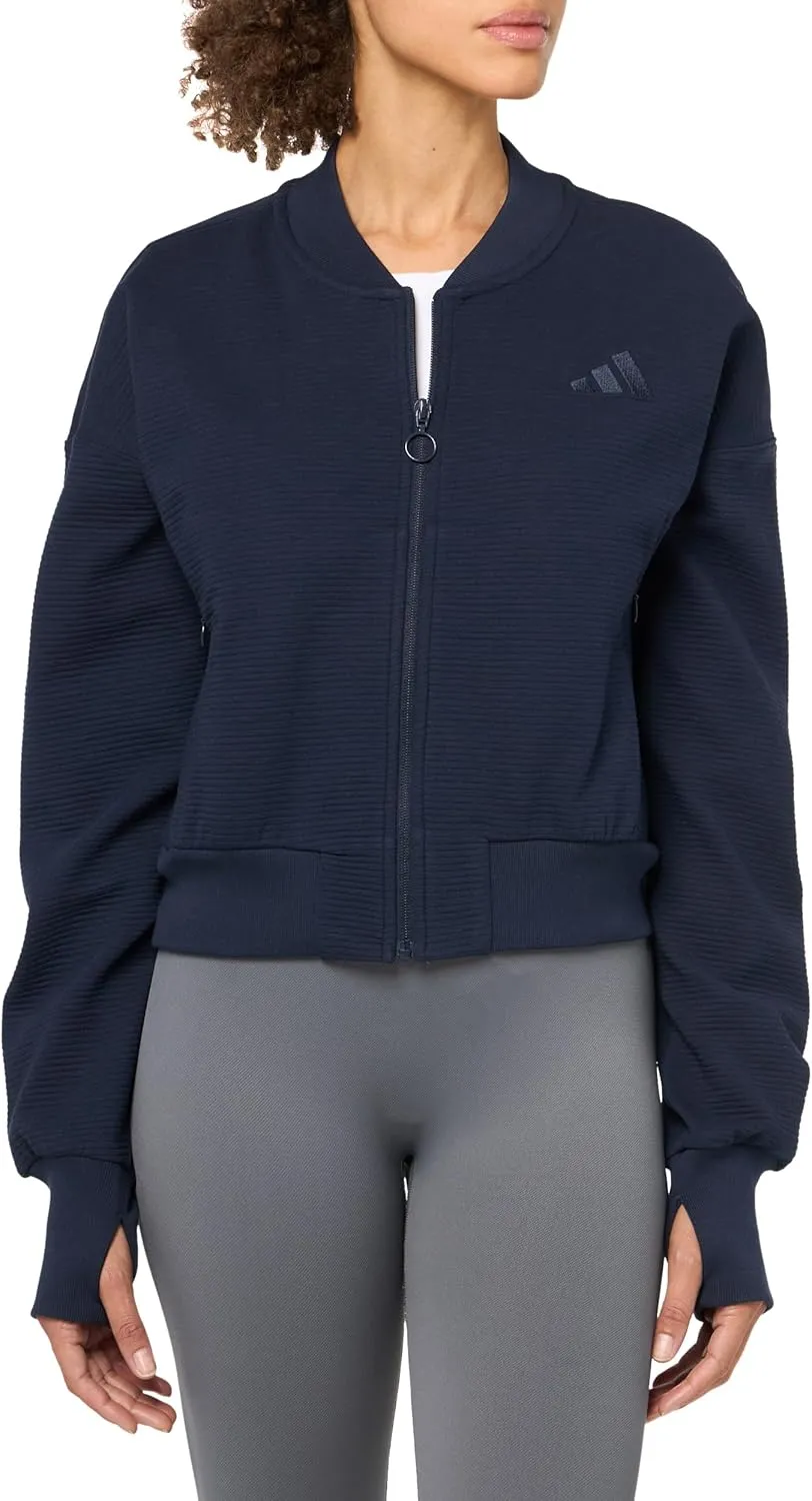 adidas Women's All Szn Ribbed Track Jacket