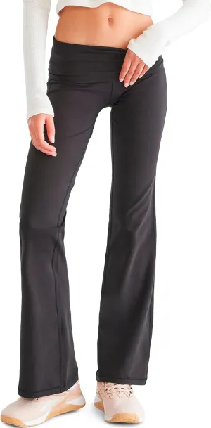 AEROPOSTALE Women's Fold Over Flare Leggings