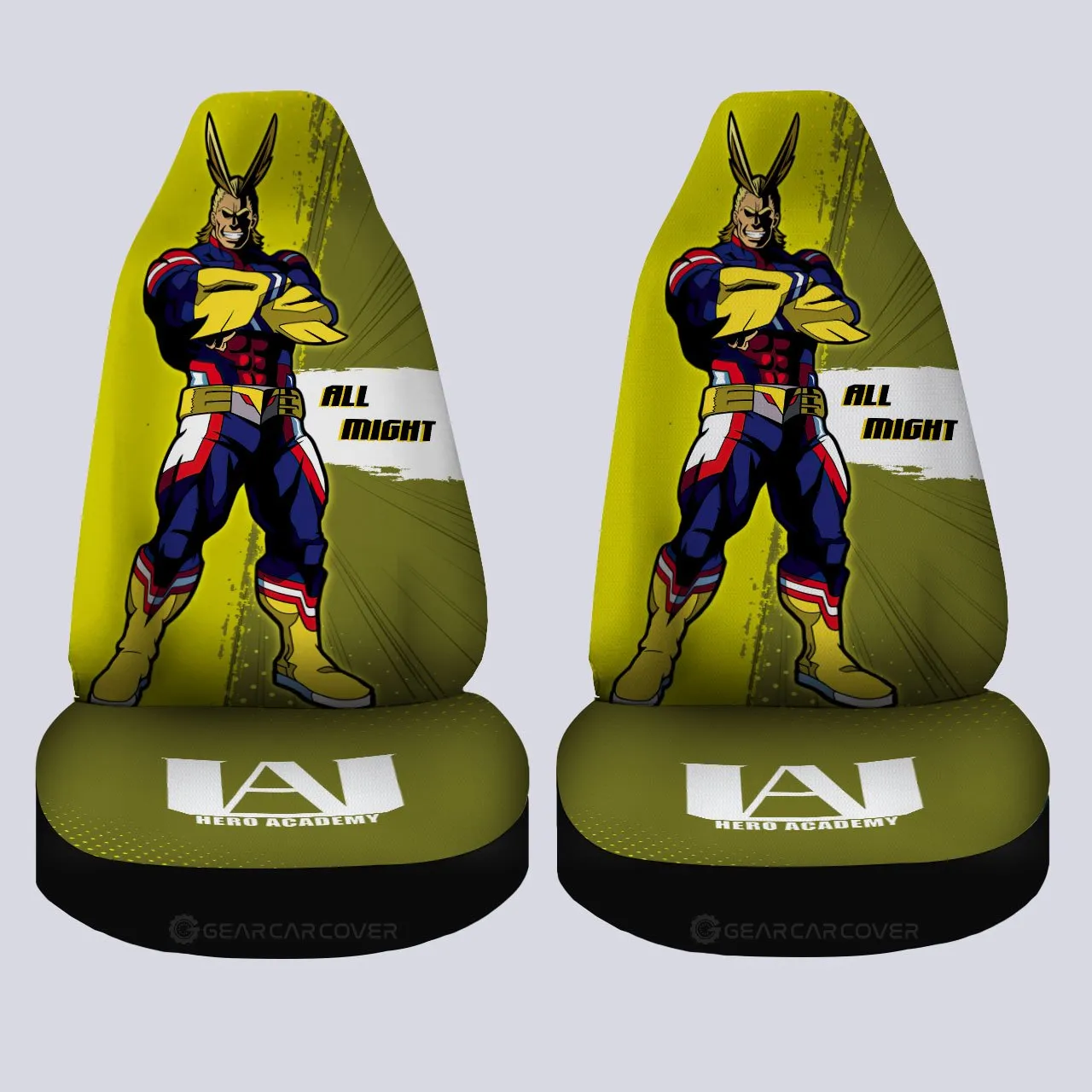 All Might Car Seat Covers Custom For Fans
