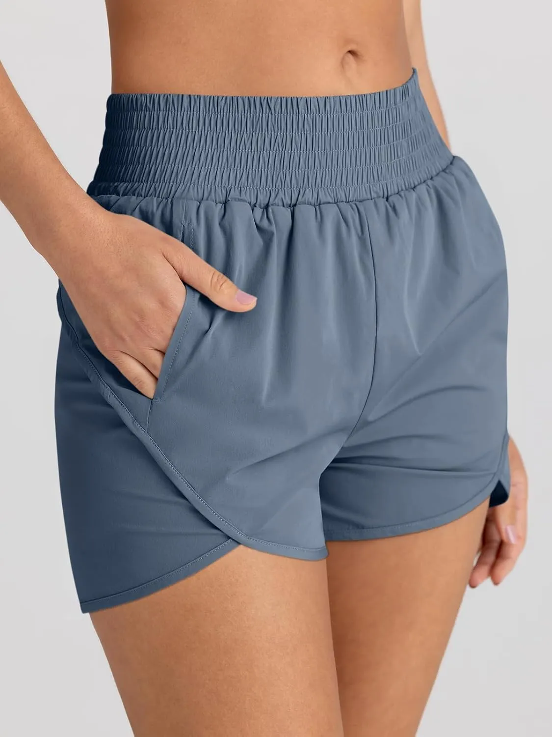 AUTOMET Womens Athletic Shorts High Waisted Running Pants Gym Workout Casual Sport Clothes with Pockets 2025
