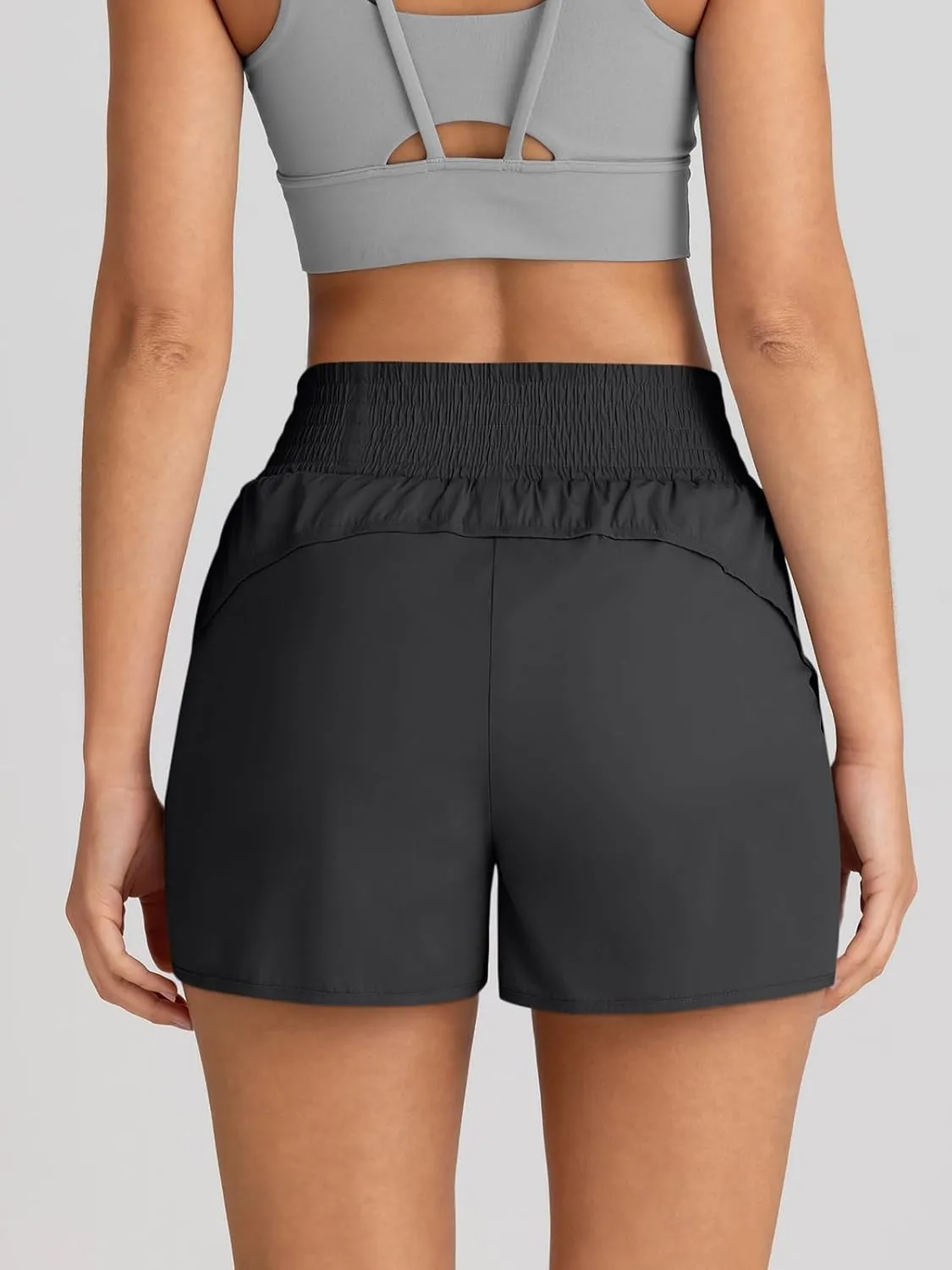 AUTOMET Womens Athletic Shorts High Waisted Running Pants Gym Workout Casual Sport Clothes with Pockets 2025