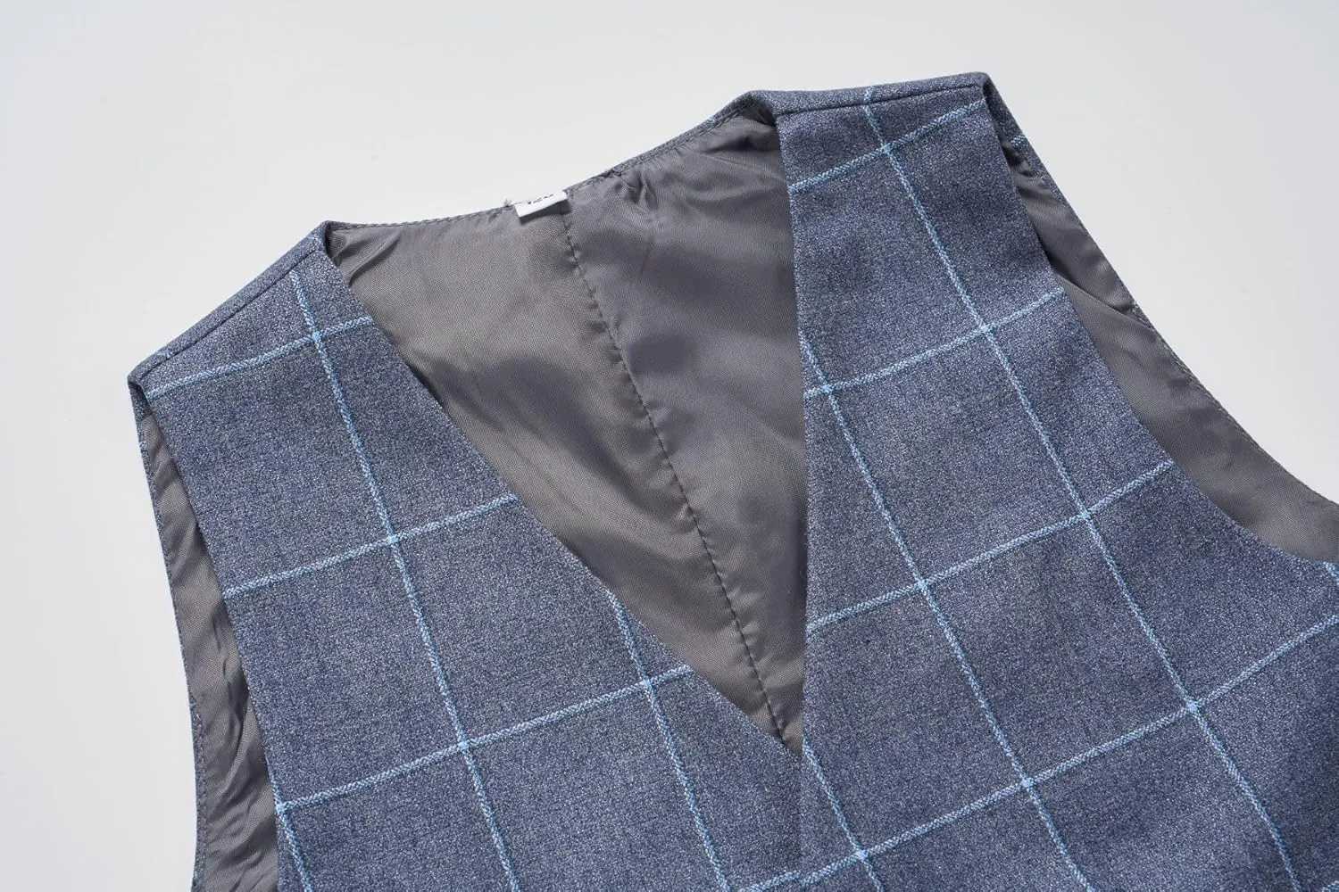 Boys Suits Set Plaid Blazer Vest Pants Single-Breasted Jacket Formal for Wedding Party Prom
