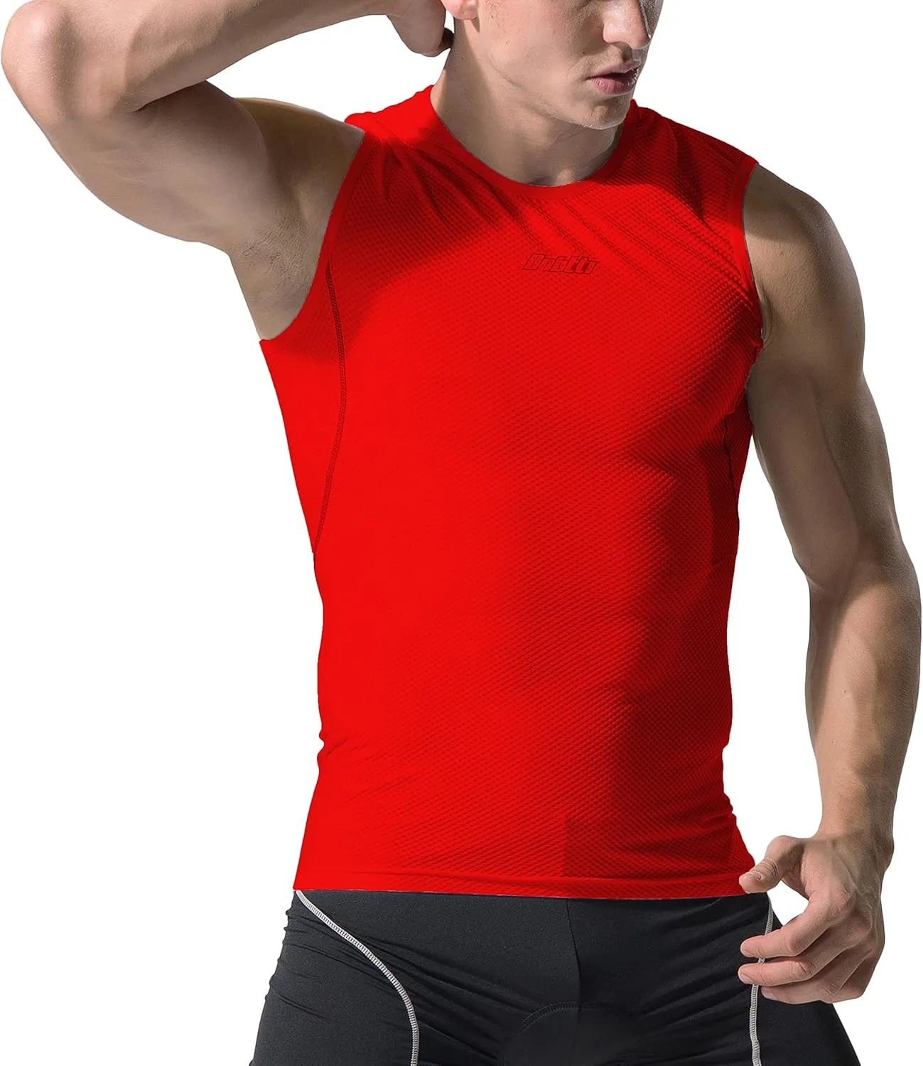 bpbtti Men's High Wicking Sleeveless Base Layer Cycling Running Underwear Quick Dry Vests Lightweight Sports Tank Tops