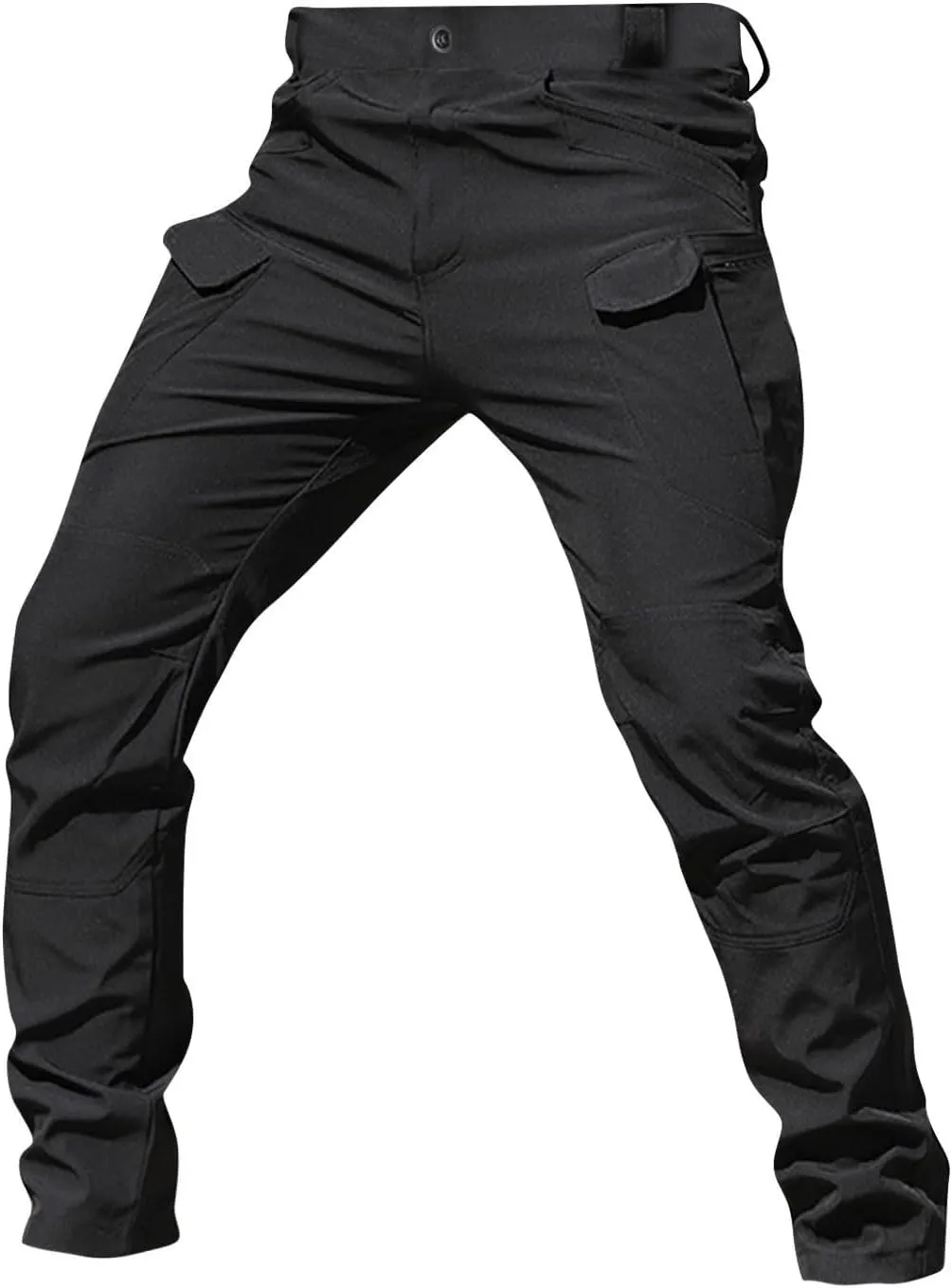 Camo Pants Men Cargo Multi Pockets Straight Fit Pants Slim Ripstop Stretch Y2K Pants Tapered Fit Match Trousers Work