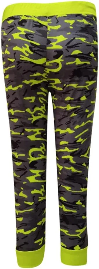 Camo Print Capri Pants for Women High Waist Casual Drawstring Trousers Workout Athletic Running Capri Leggings