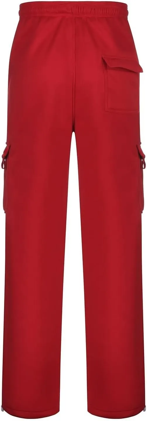 Cargo Pants for Men,Cargo Sweatpants for Men Big and Tall Running Pants Drawstring Work Pants Loose Fit Lounge Pants