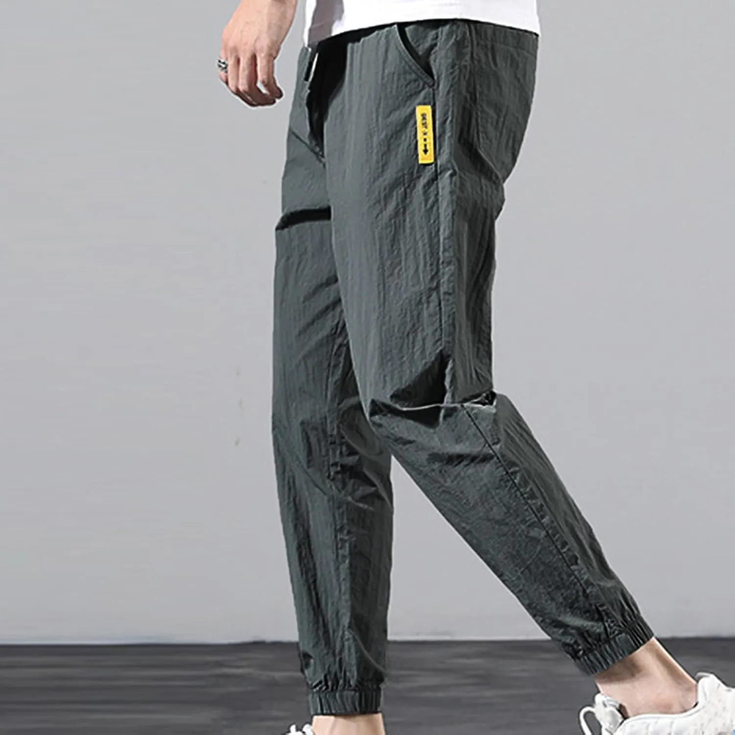 Cargo Sweatpants for Men Mens Lounge Pants Work Casual Jogger Sweatpants for Men Multi-Pocket Cargo Pants Drawstring