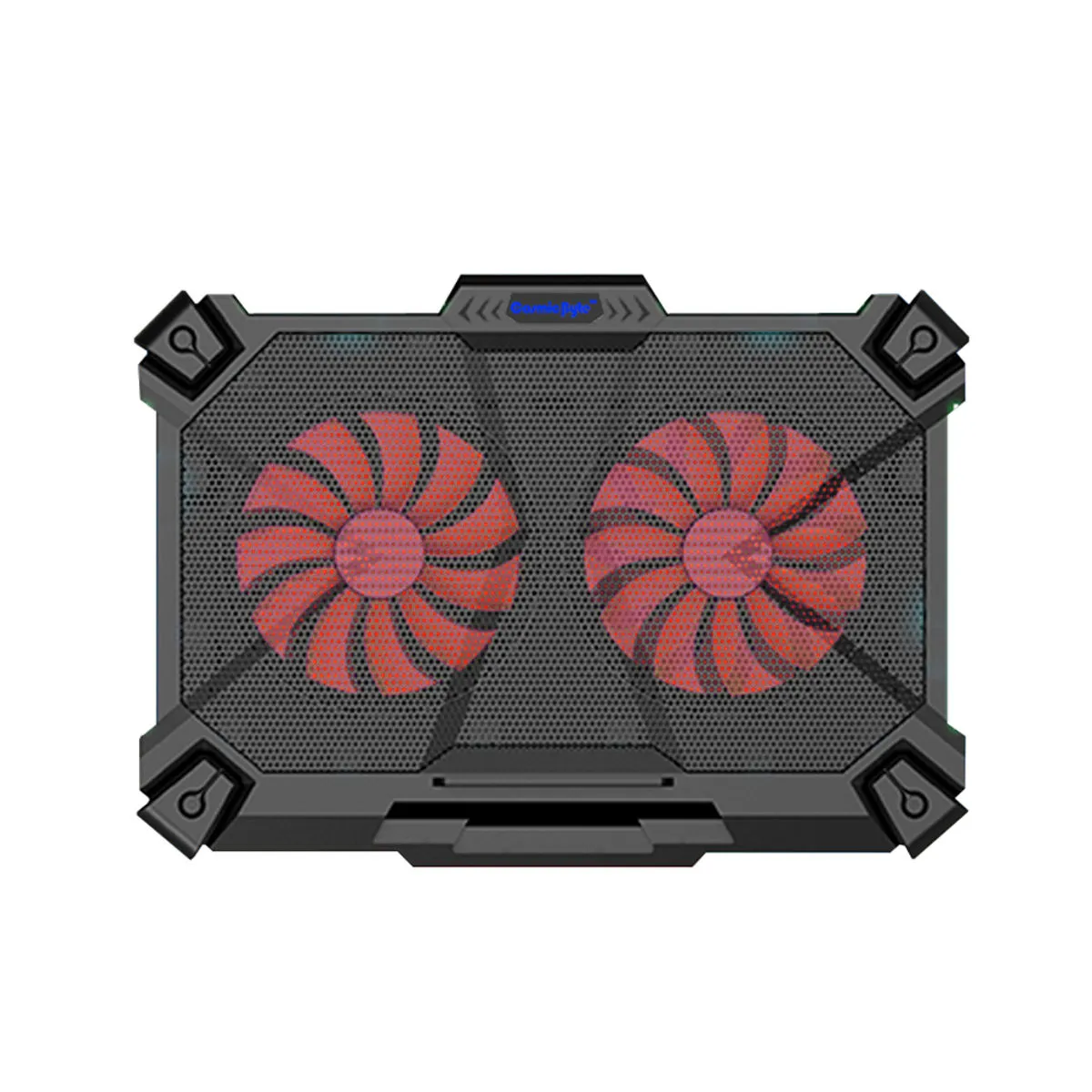 Cosmic Byte Comet Laptop Cooling Pad, Dual 140 mm Fans, LED Lights, FAN speed adjustment, USB ports, Support Upto 17 Laptops