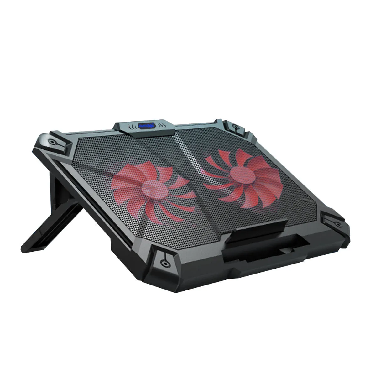 Cosmic Byte Comet Laptop Cooling Pad, Dual 140 mm Fans, LED Lights, FAN speed adjustment, USB ports, Support Upto 17 Laptops