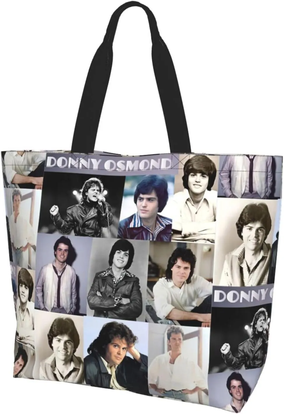 Donny Musics Osmond Shoulder Tote for Women Weekender Handbag Reusable Grocery Shopping Bag