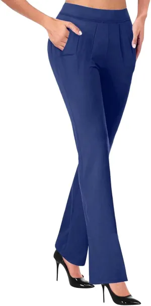 Dress Pants Women 2025 Business Casual Work Pant Women High Waist Stretchy Trousers Pull on Office Slacks Bottoms