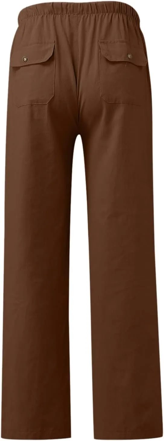 Dress Trousers for Men Mens Cargo Work Trouser Mens Cargo Trousers Cotton Slim Fit Chinos Men's Fleece Sweatpants