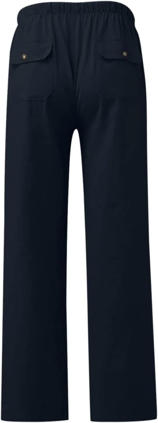 Dress Trousers for Men Mens Cargo Work Trouser Mens Cargo Trousers Cotton Slim Fit Chinos Men's Fleece Sweatpants