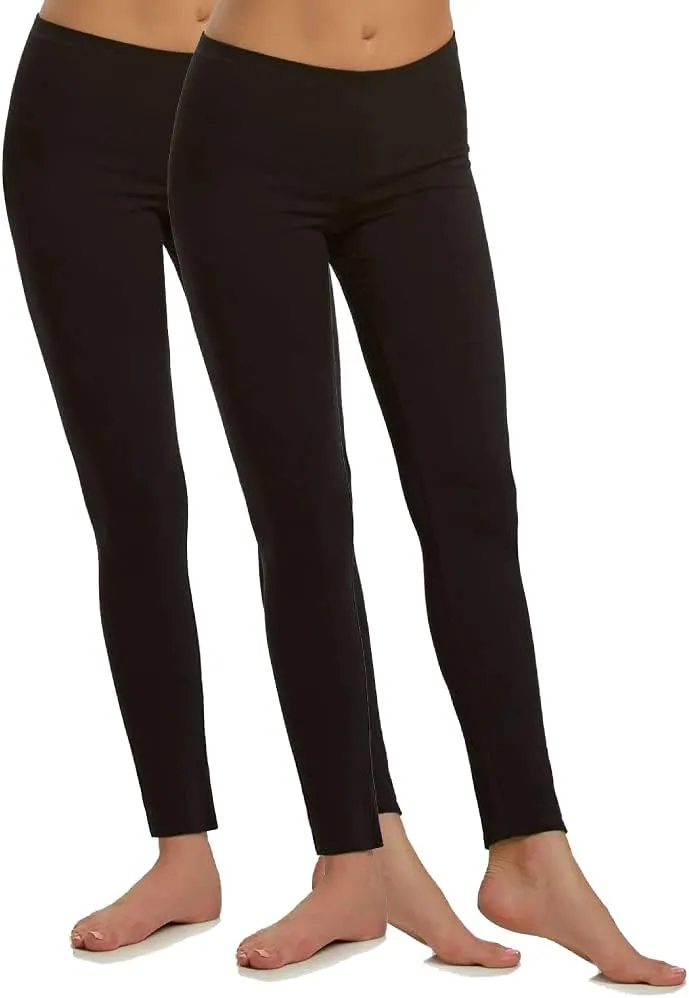 Felina Cotton Modal Leggings - Cotton Leggings for Women - Extra Lightweight