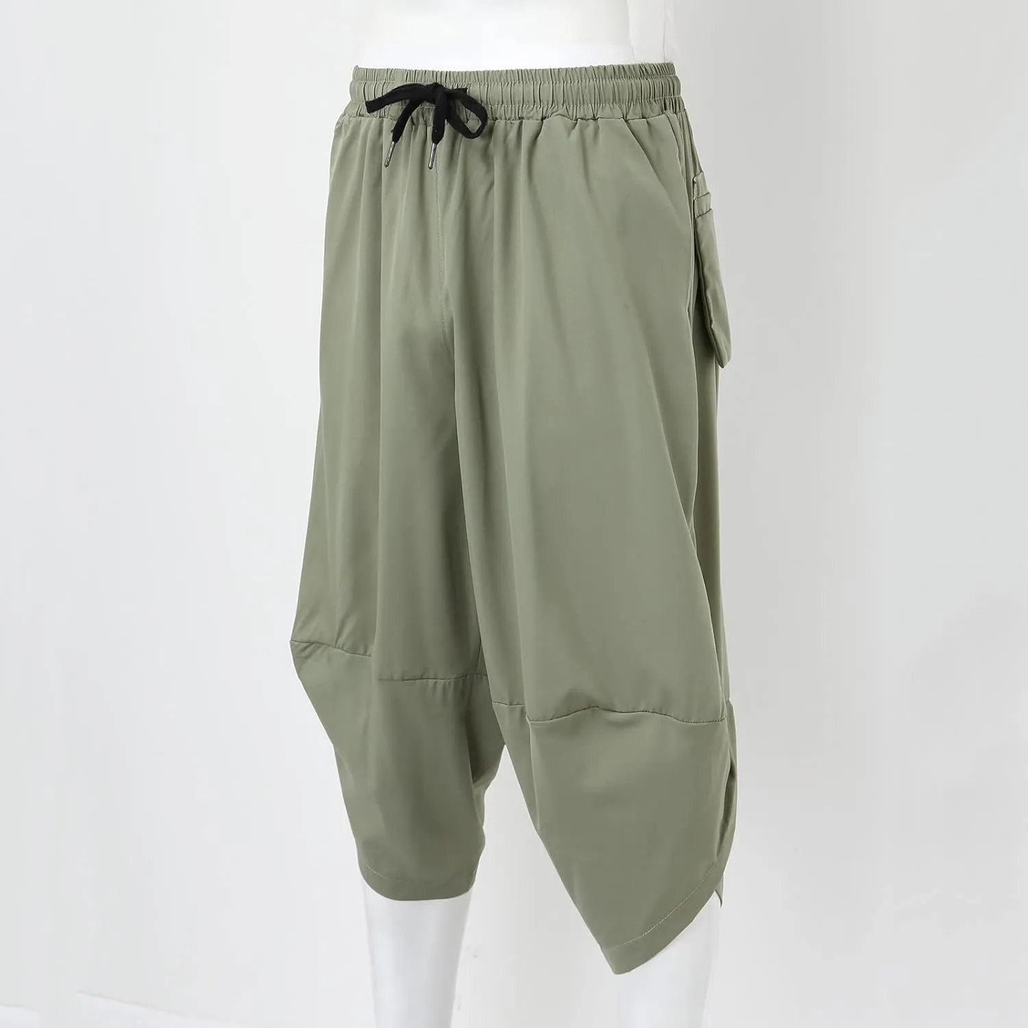 FZVYD Casual Pants Mens Casual Elastic Drawstring Cargo Pants Lightweight Relaxed Fit Cotton Workout Sweatpants 2023