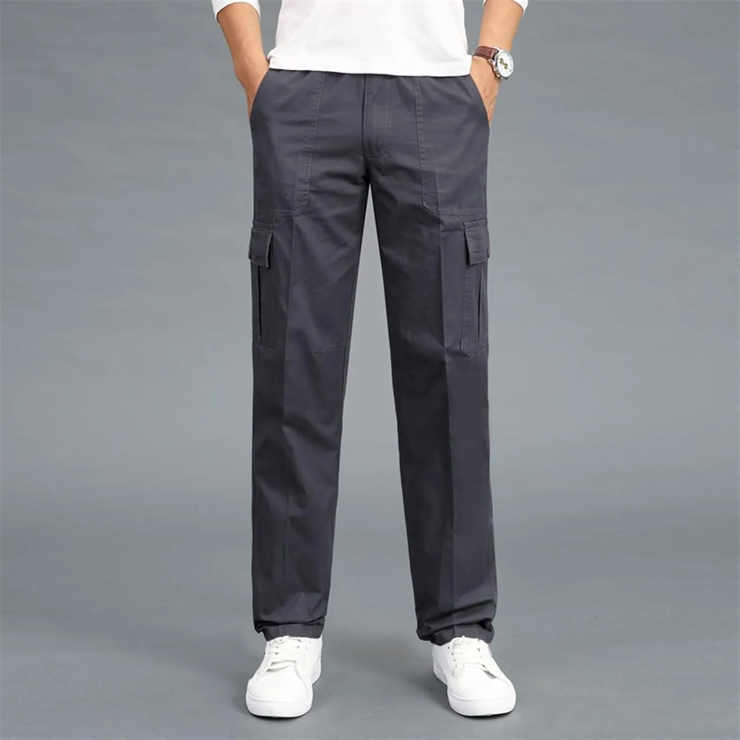 GIERIDUC Men Outdoor Cargo Pant Best Travel Pants for Long Flights Men's Mens Long Underwear Pants Mens Khaki Pants Outdoor