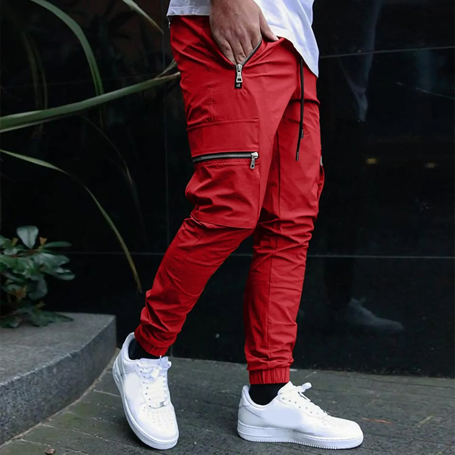 GIERIDUC Mens Sweatpants with Pockets Mens Size Medium Athletic Pants Performance Rider Long Pant Extra Long Slacks for Men