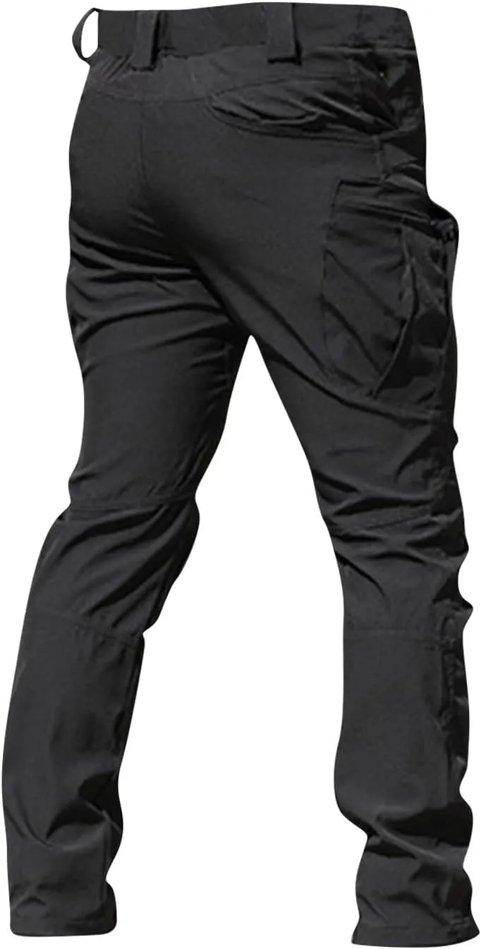GOFULY Cargo Pants for Men Big and Tall Ripstop Stretch Slim Fit Pants Casual Trousers Fashion Pants with Multi Pockets
