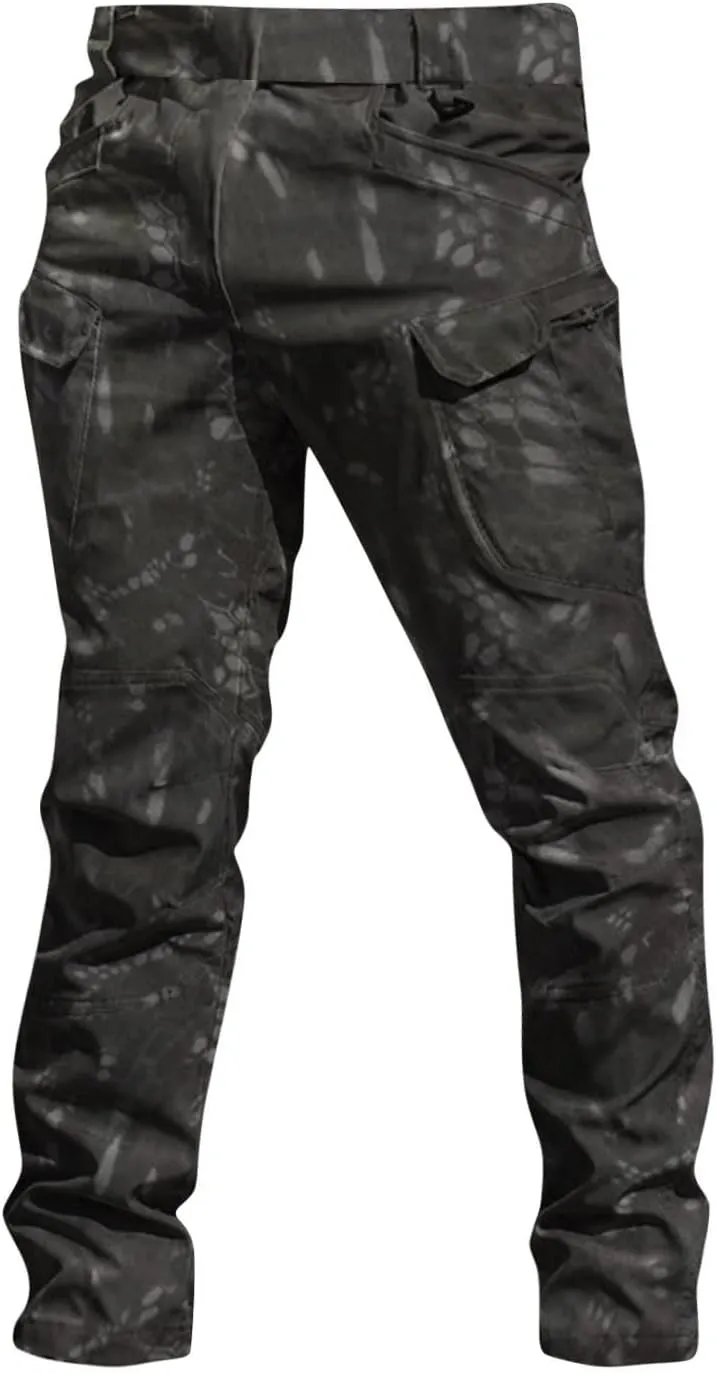 GOFULY Cargo Pants for Men Big and Tall Ripstop Stretch Slim Fit Pants Casual Trousers Fashion Pants with Multi Pockets