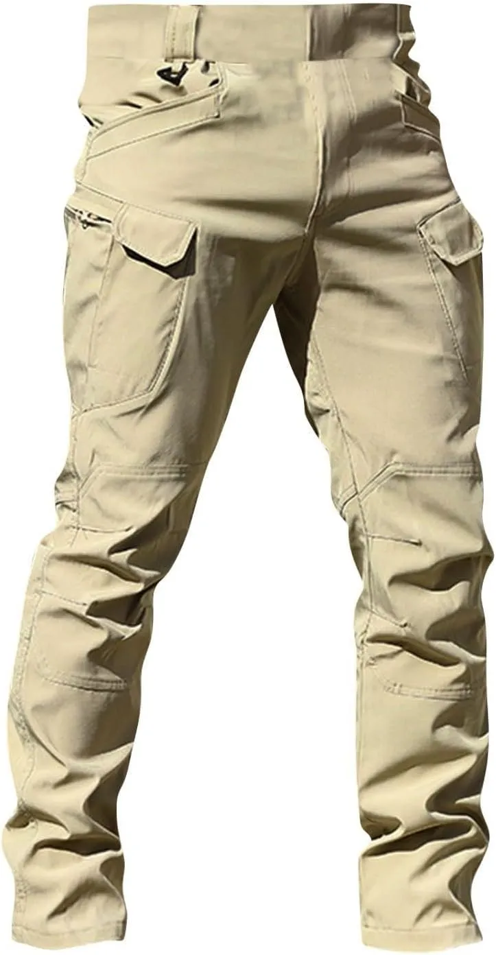 GOFULY Cargo Pants for Men Big and Tall Ripstop Stretch Slim Fit Pants Casual Trousers Fashion Pants with Multi Pockets