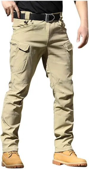 GOFULY Cargo Pants for Men Big and Tall Ripstop Stretch Slim Fit Pants Casual Trousers Fashion Pants with Multi Pockets