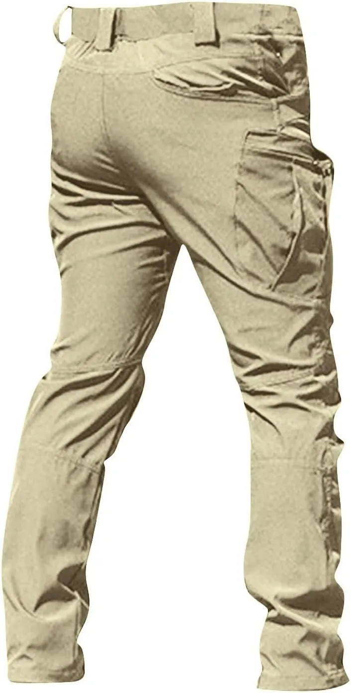 GOFULY Cargo Pants for Men Big and Tall Ripstop Stretch Slim Fit Pants Casual Trousers Fashion Pants with Multi Pockets