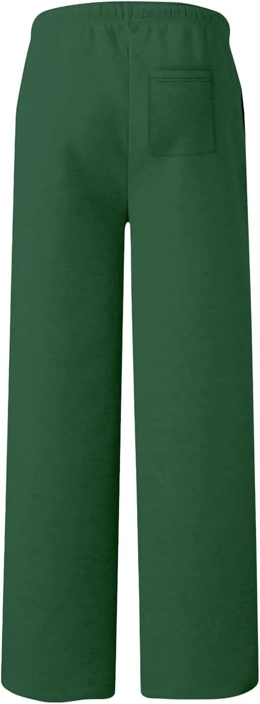 High Waist Wide Leg Sweatpants Women with Pockets Casual Athletic Pants Tall Length Gym Running Trousers