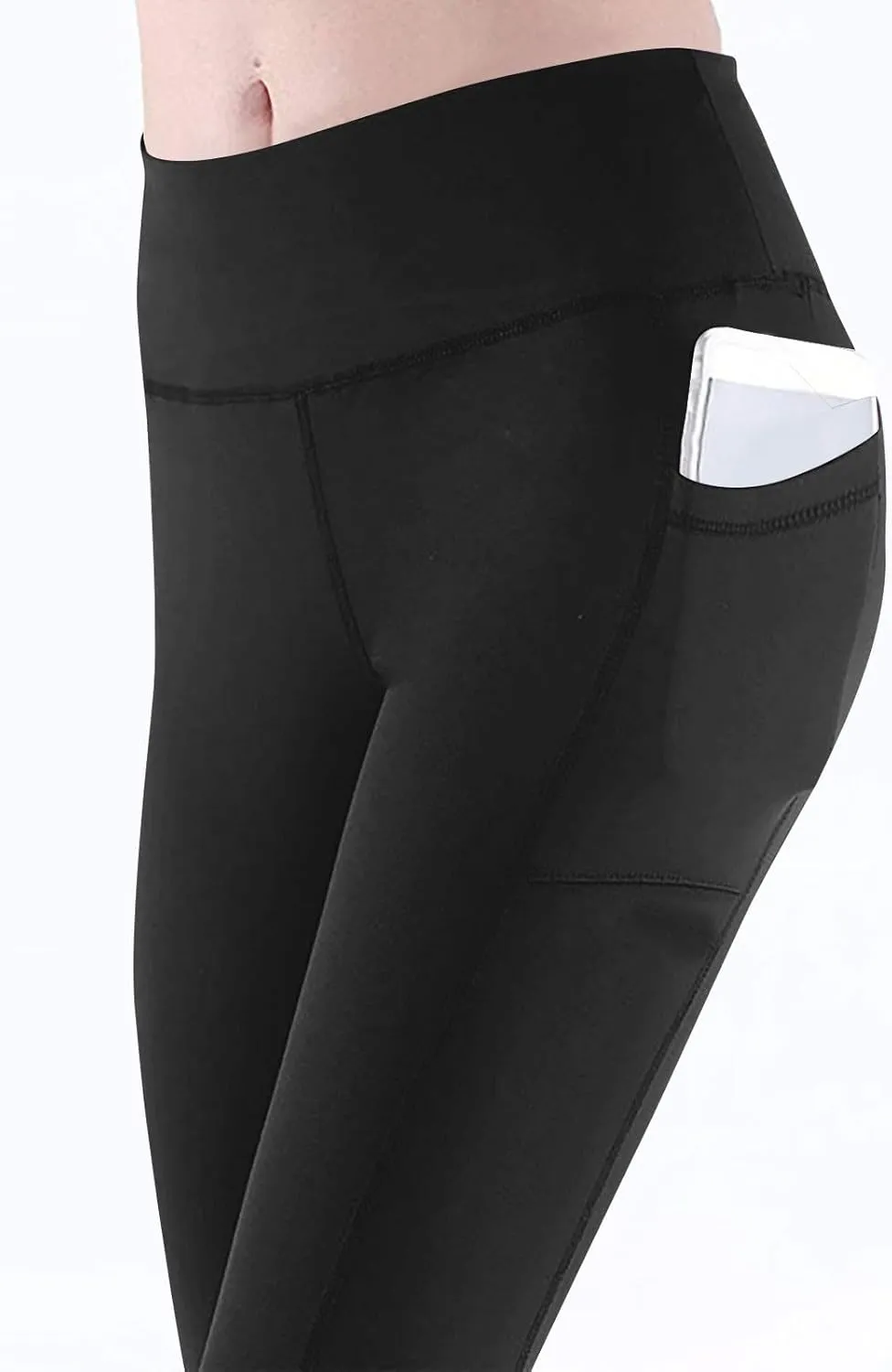 High Waisted Leggings with Pockets Women, No See Through Tummy Control Yoga Pants Workout Gym Leggings