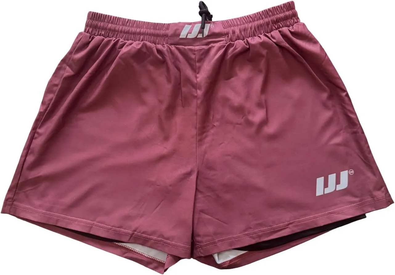 Hybrid Combat Shorts with Built-in Compression Liner for Jiu Jitsu, Grappling, MMA, and Wrestling