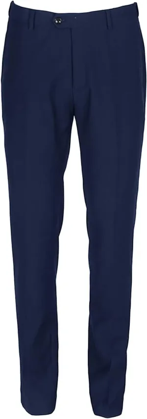 JEShifangjiusu Men's Classic Fit Dress Pant Flat Front Straight Casual Pants Fashion Retro Stretch Business Dress Chino Pants (40,Dark Blue), Dark Blue, 40