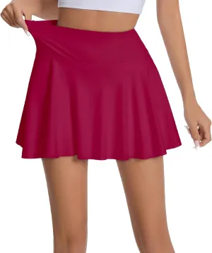 KOKITA Tennis Skirts for Women -with Internal Pocket Pleated High Waisted Athletic Golf Skorts Workout Dress Running Skort