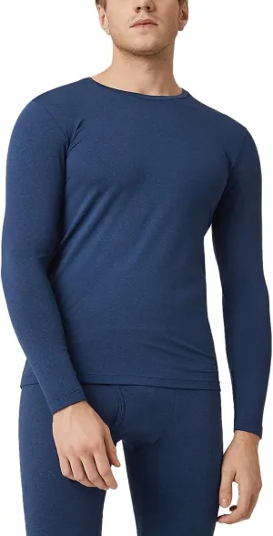 LAPASA Men's Thermal Underwear Top Crewneck Long Sleeve Shirt Base Layer Lightweight Midweight Heavyweight Winter M09/M26/M55