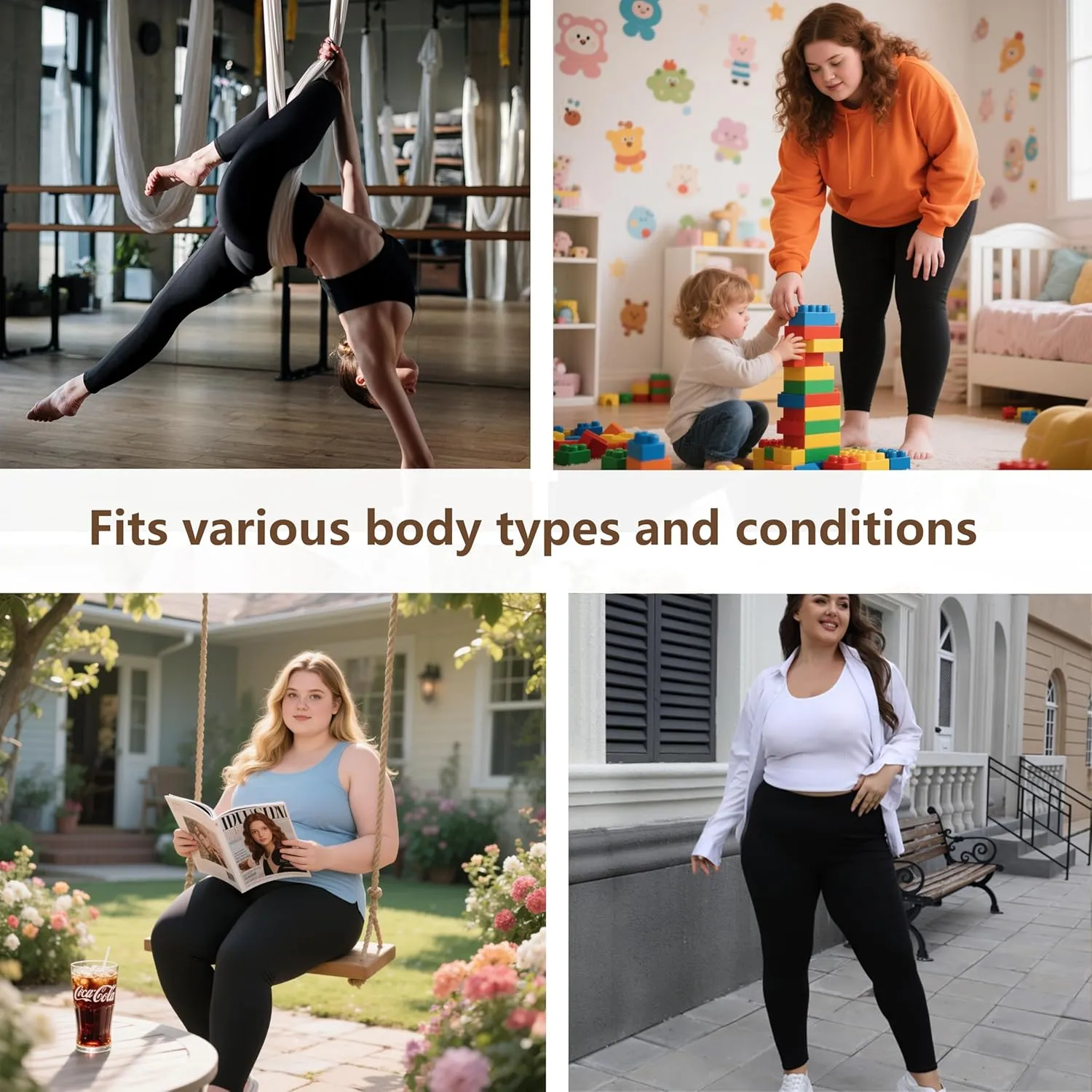 Leggings for Women Plus Size High Waisted Thick XL 2XL 3XL 4XL