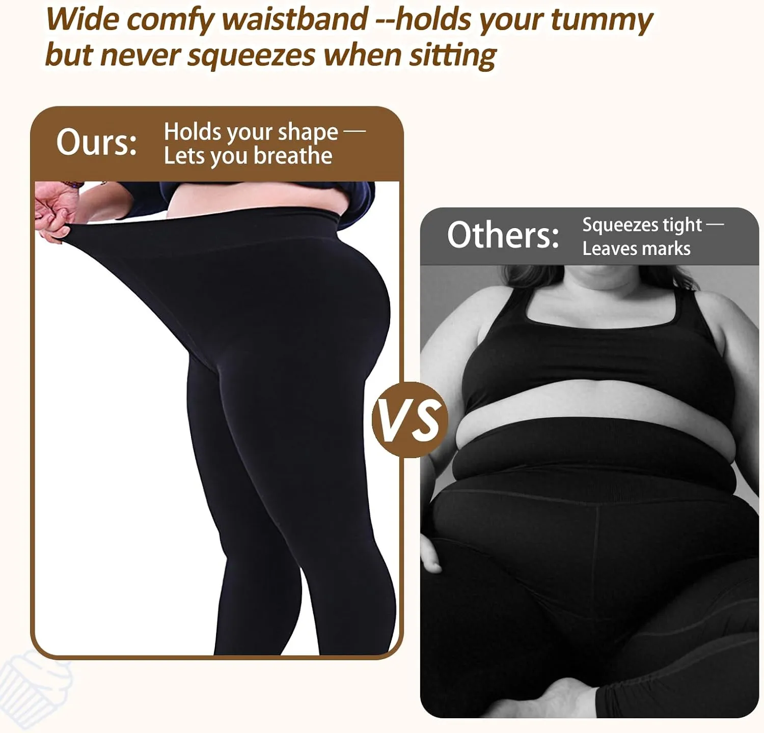 Leggings for Women Plus Size High Waisted Thick XL 2XL 3XL 4XL
