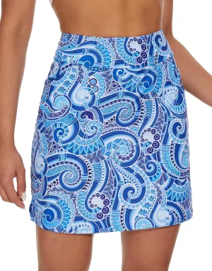M MOTEEPI Skorts Skirts for Women 18" Athletic Golf Skort with Pockets Casual Dressy High Waist