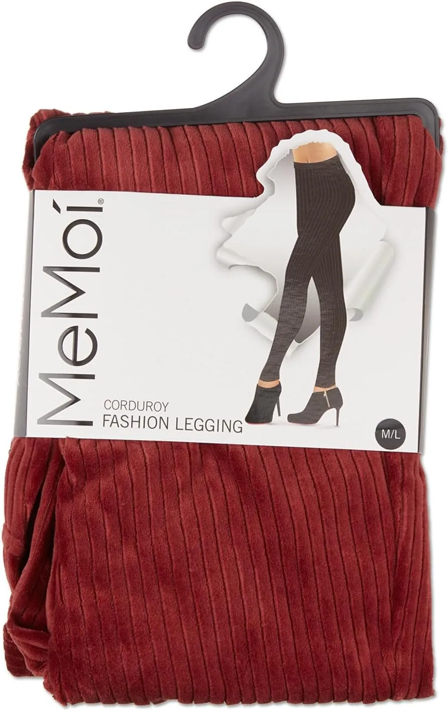 MeMoi Wide-Rib Stretch Corduroy Leggings