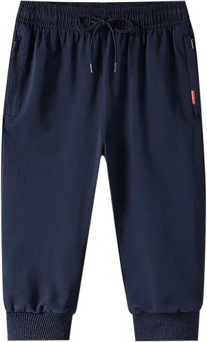 Men Cargo Work Pants Casual Linen Elasticated Waist Pant Jogging Sweatpants Joggers Baggy Sports Gym Pants