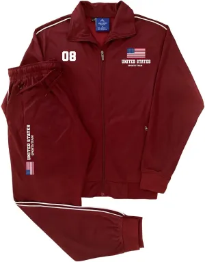 Men Tracksuit Sports Track Jacket & Matching Jogging Pants