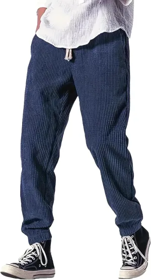 Men's Cargo Combat Pants Casual Cotton Stretchy Linen Pant Classic Sweatpants Joggers Sports Jogging Bottoms