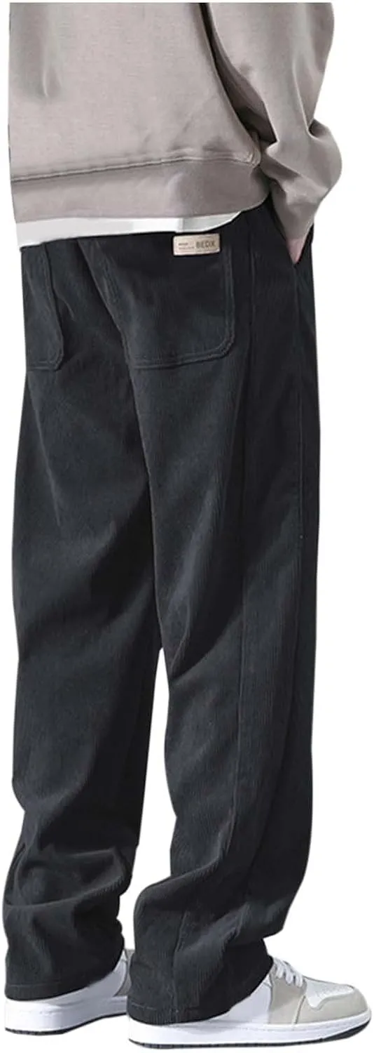 Mens Cargo Combat Work Pant Running Workout Jogger Fashion Lightweight Sweat Pants Loose Straight Leg Pants