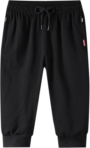 Men's Cargo Combat Work Pant Running Workout Jogger Plus Size Sweatpant Baggy Open Hem Drawstring Waist Pants