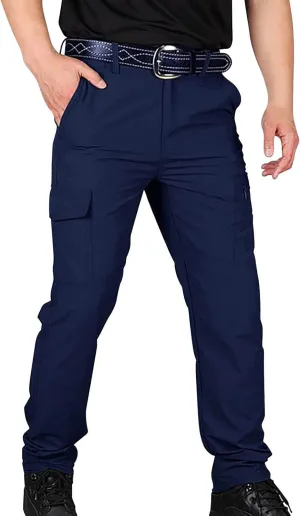 Men's Cargo Pants Multi-Pocket Zippered Slim Trousers Men's Chinos Men Chino Pants Slim Fit Stretch Bodycon Trousers